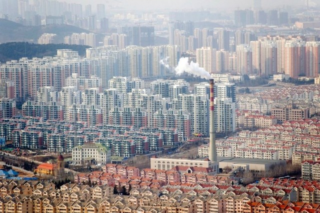 Районы высокоплотной жилой застройки. Китай, провинция Шаньдун